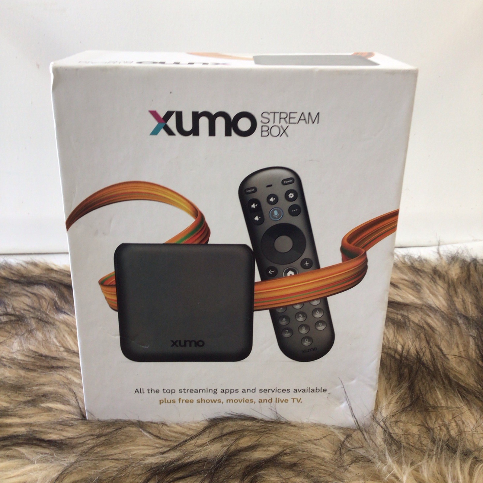 Xumo Stream Box 4K Streaming Media Player Box w/ Voice Remote, Black