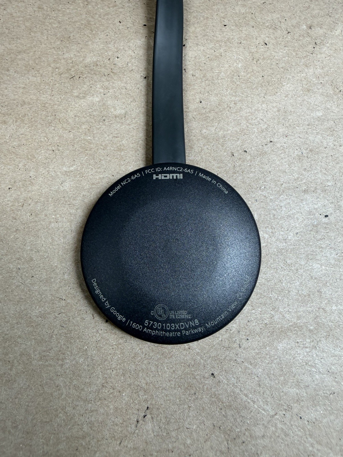 Google Chromecast 2nd Generation 1080p Media Streaming Device – Black (NC2-6A5)
