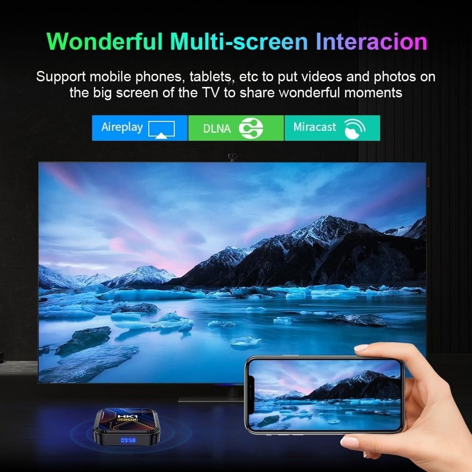 Android TV Box 13.0 HK1 K8S Android Box 4GB RAM 64GB ROM RK3528
