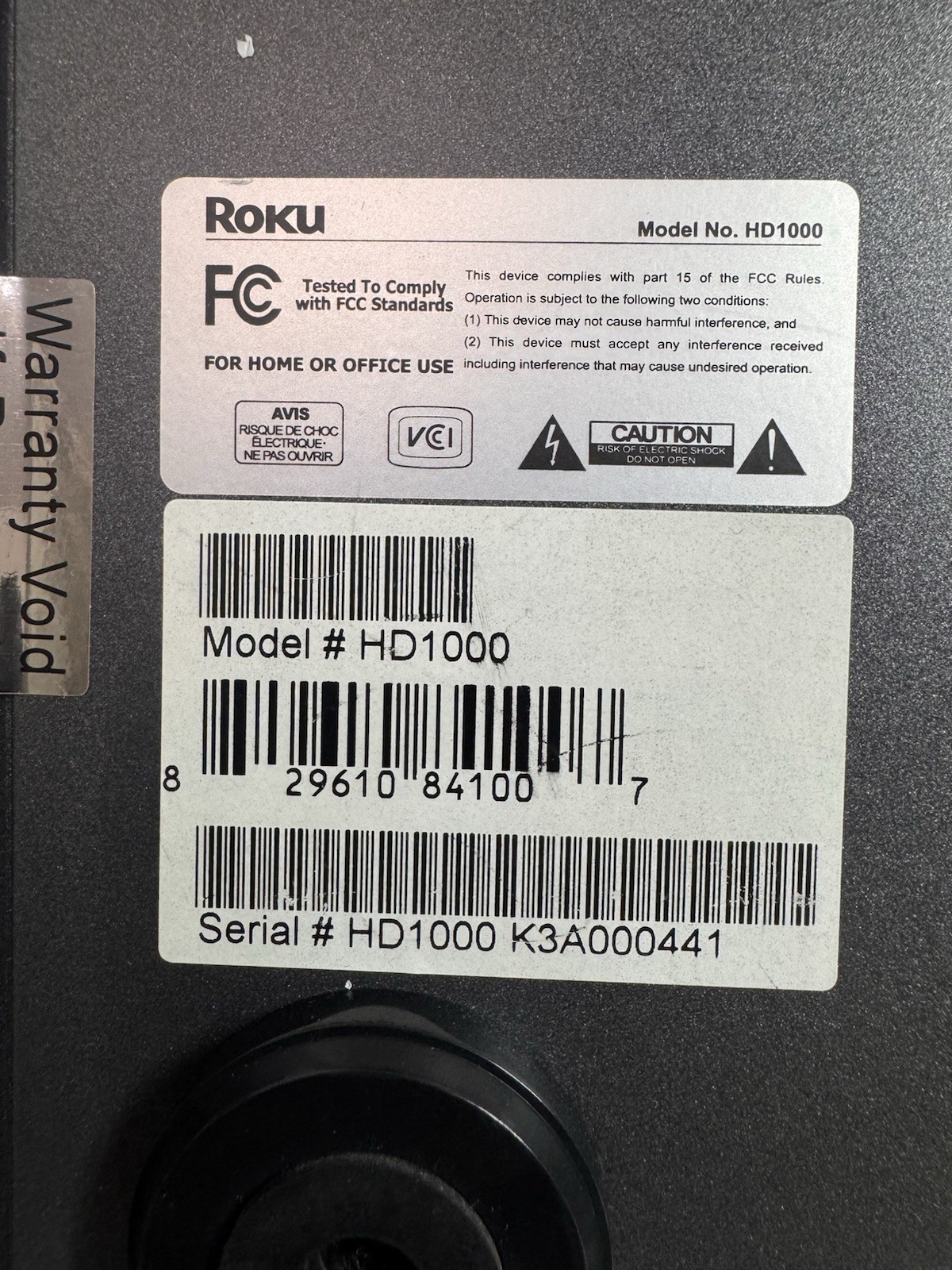 Vintage Roku HD1000 High Definition Media Player – Original Box & Manual