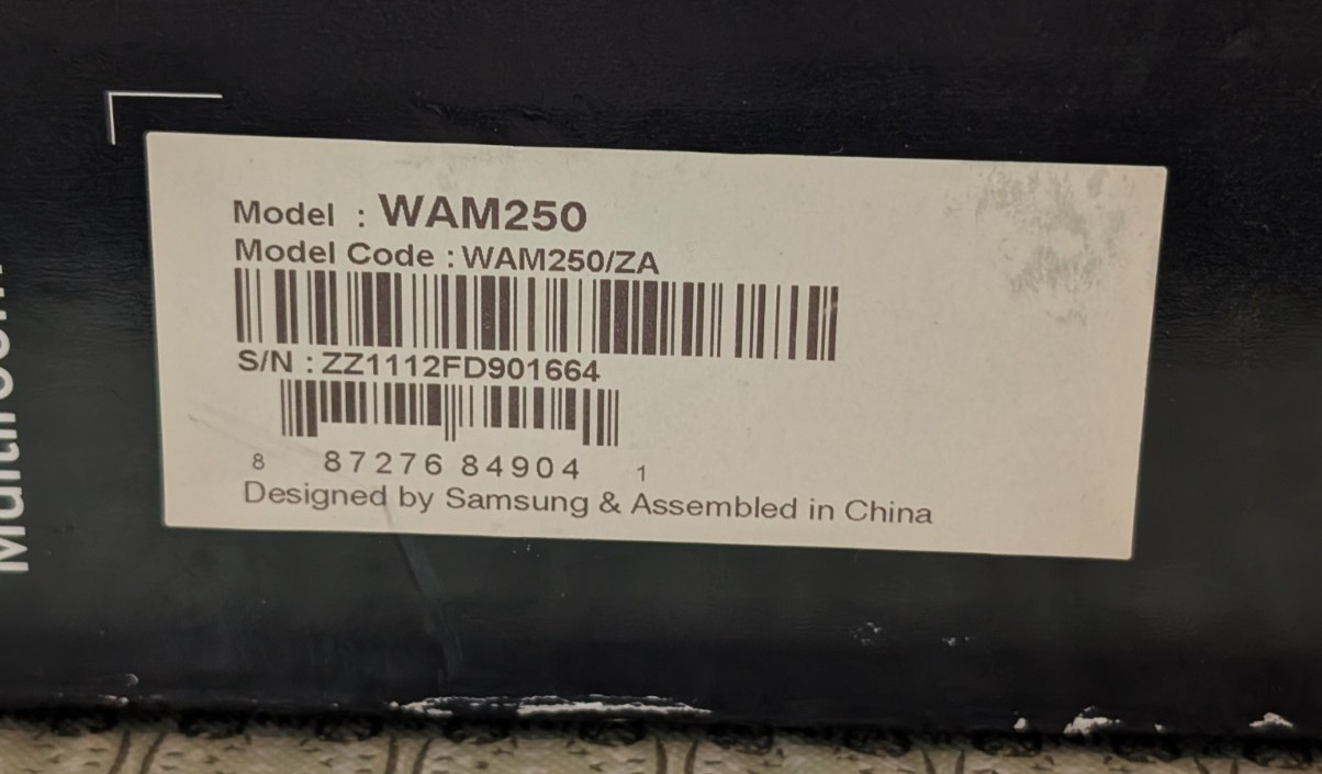 Samsung WAM250 Wireless Audio Multiroom Hub – Open Box – Never Used