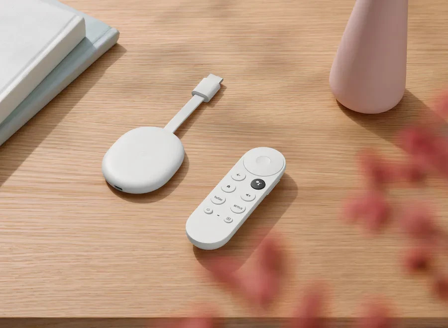 Google Chromecast with Google TV Media Streamer HD – Snow (GA03131-US)New/Sealed