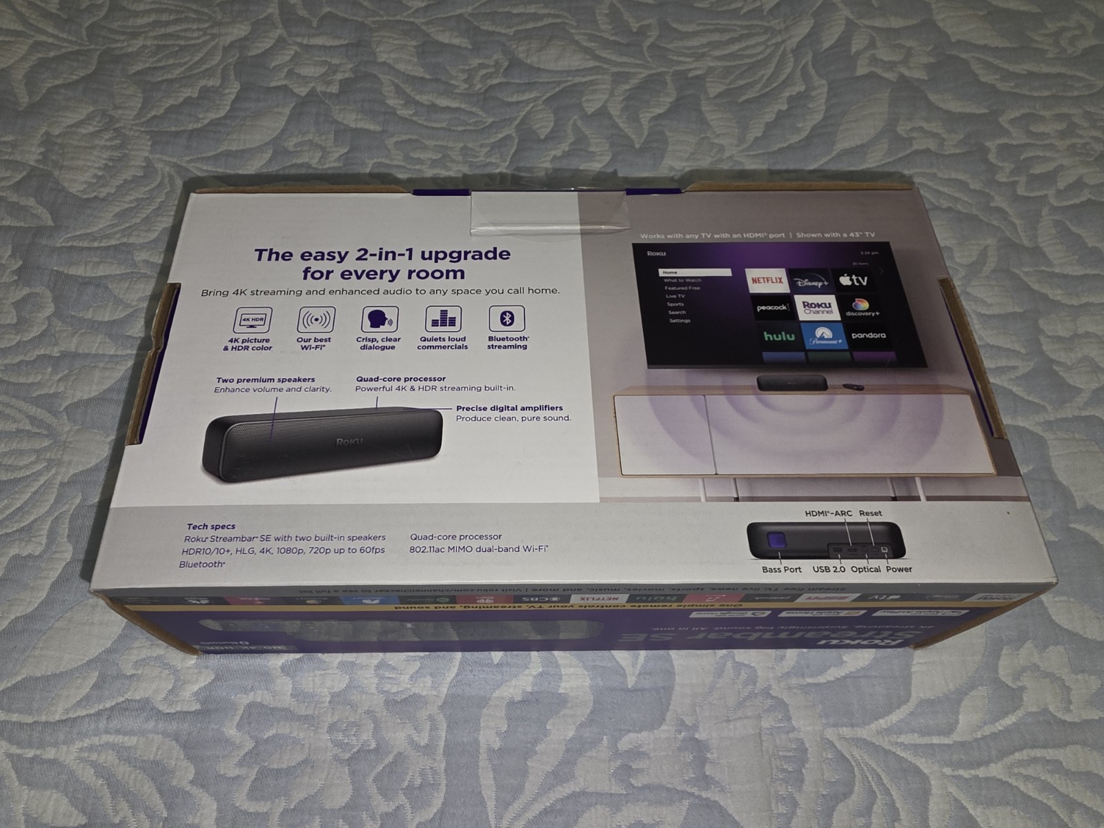 Roku Streambar SE 4k/Hd/HDR Streaming Media Speaker