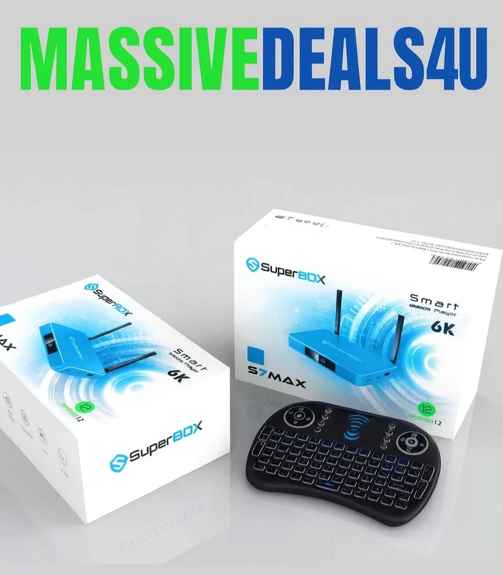 2026 Superbox S7 Max 64GB + QWERTY Keyboard. Authorized USA Top Box TV Seller