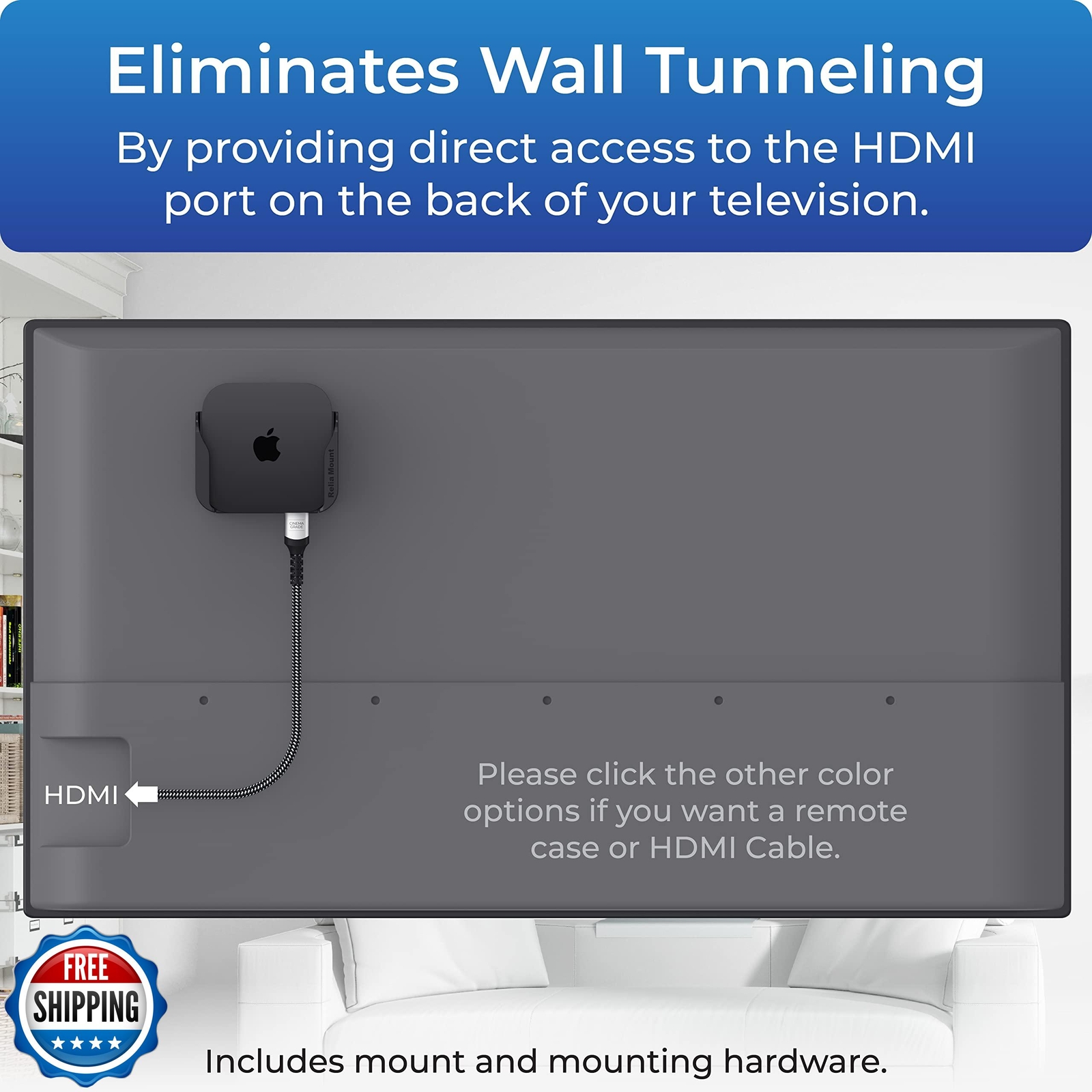 ReliaMount Mount for Apple TV – Compatible with All Apple TV Generations (Inc