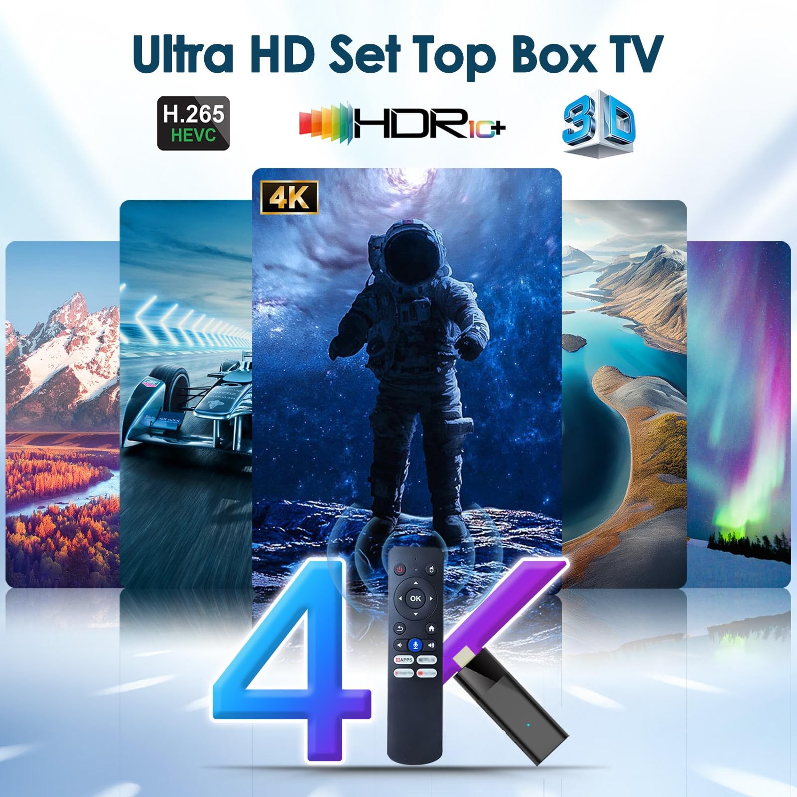 Android TV Stick 4K, 2026 Android TV Stick 10.0 2GB RAM 16GB ROM, H313 CPU Su…