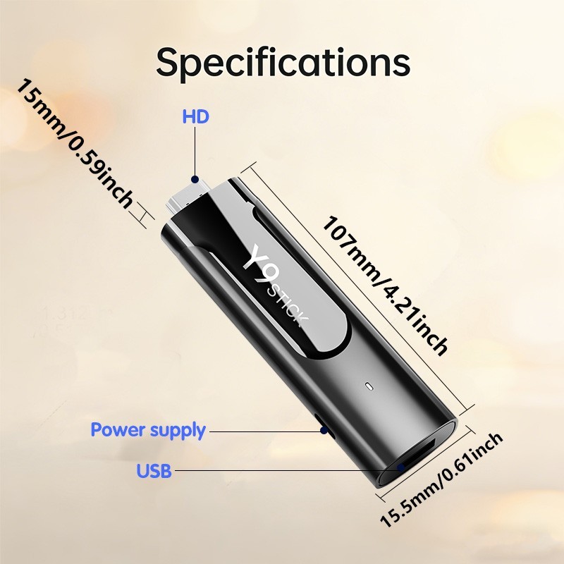 M98-Y9 Android 14 TV Stick 4GB 32GB 8K WiFi6 BT5.0 HDMI Streaming Media Player