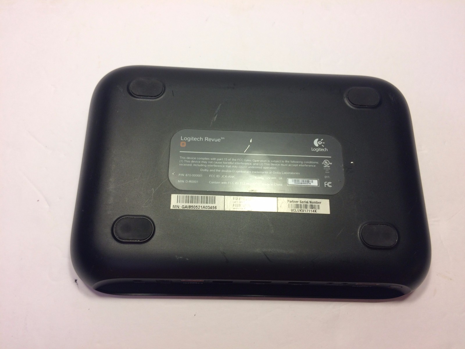 Logitech Revue Digital HD Google TV Media Streamer 870-000001 D-R0001