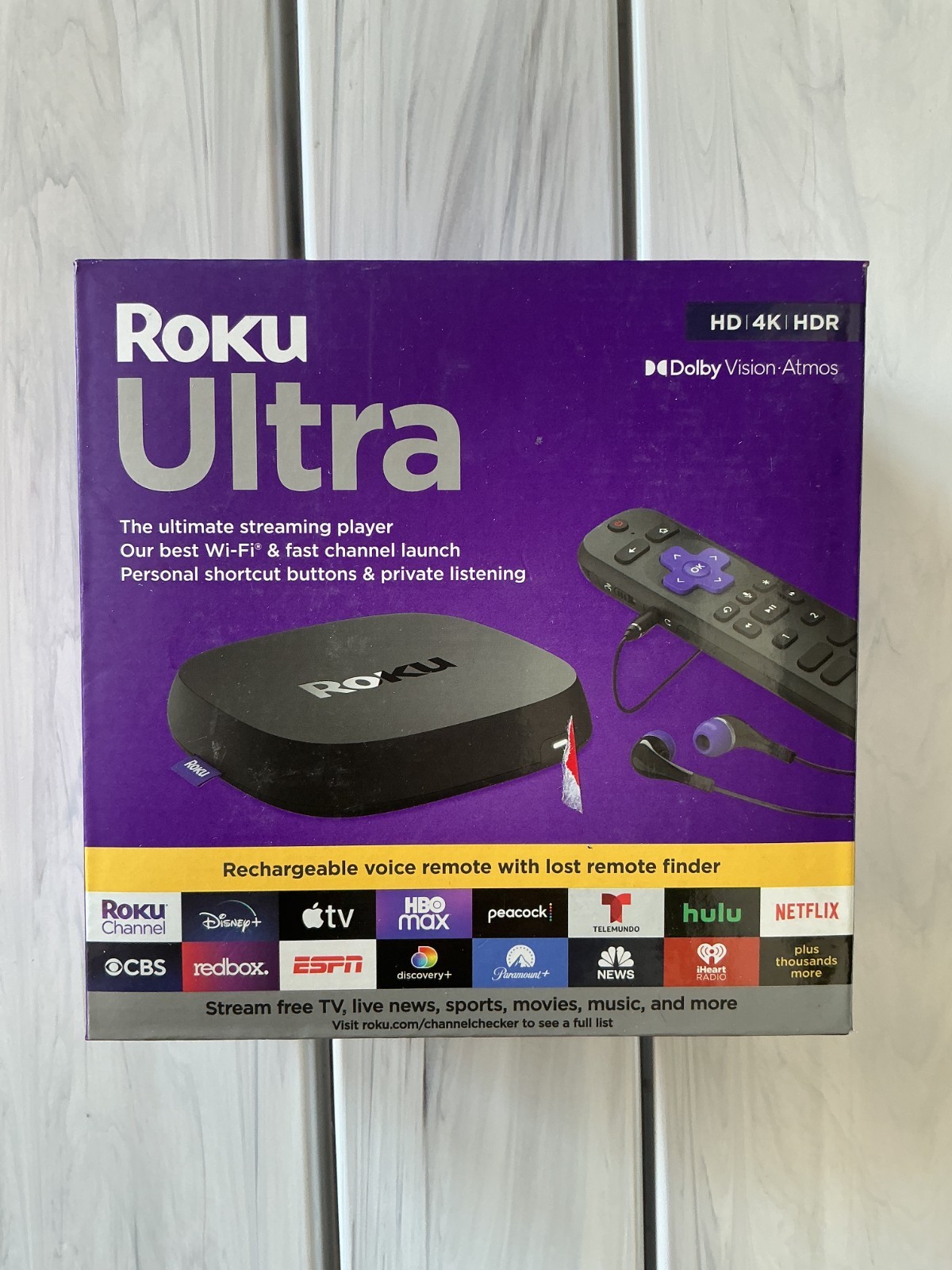 Roku Ultra 4802R 4K Streaming Media Player Black HD HDR Dolby (Brand New Sealed)
