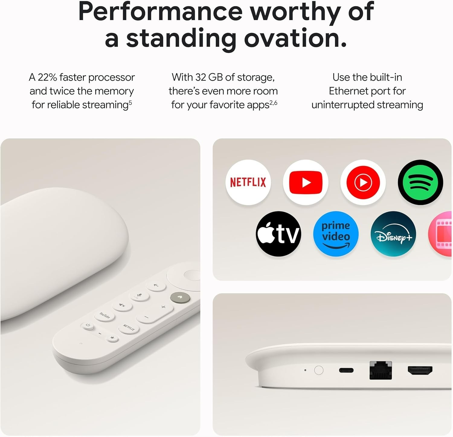 TV Streamer 4K – Fast Streaming Entertainment on Your TV with Voice Search Re…