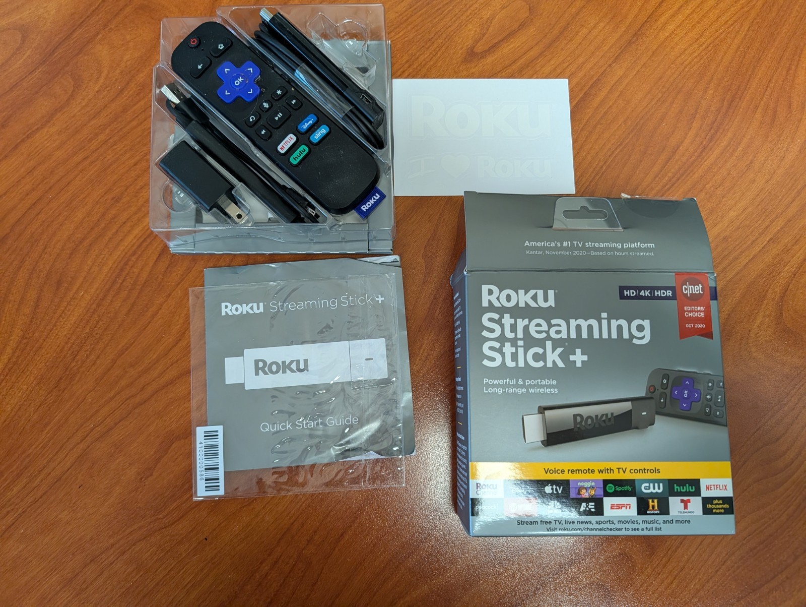Roku Streaming Stick Plus 3810R 4K HDR Voice Remote With TV Controls
