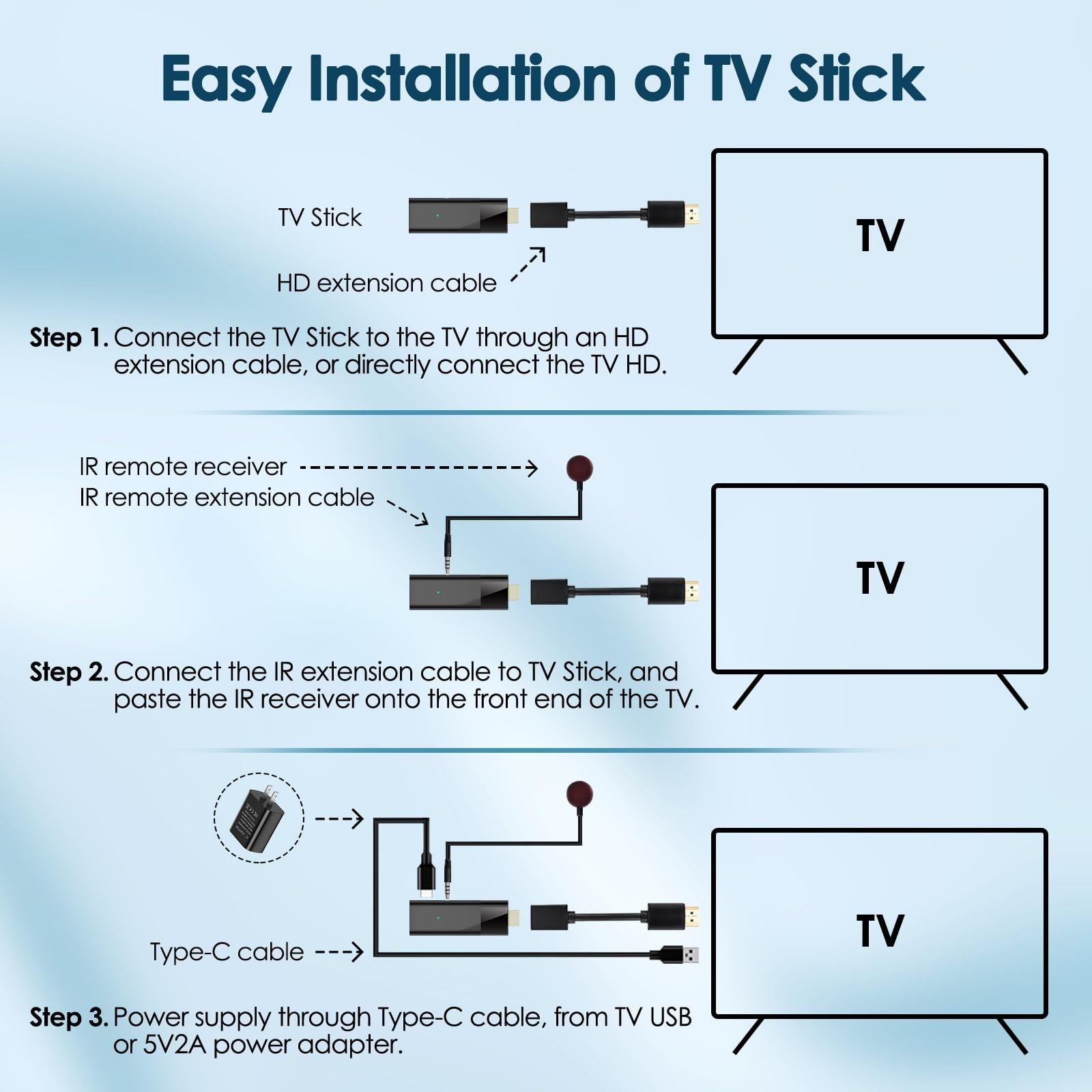 Android TV Stick 4K, 2026 Android TV Stick 10.0 2GB RAM 16GB ROM, H313 CPU Su…