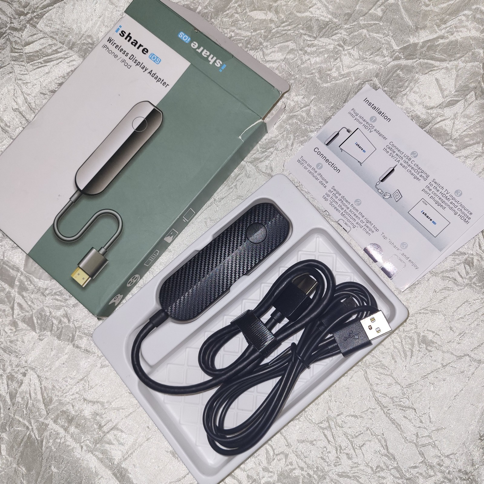 iShare iOS Wireless Display Adapter, Streaming Device for iPhone to TV