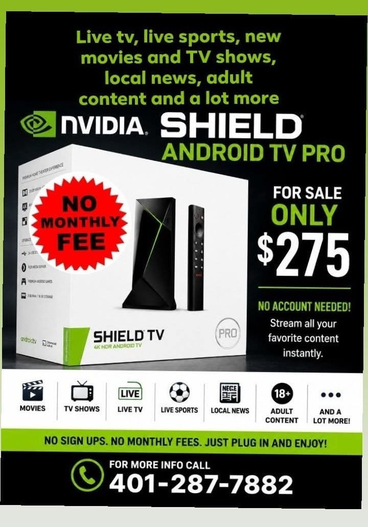 NVIDIA SHIELD Android TV Pro – 4K HDR Streaming Media Player – High Performance,