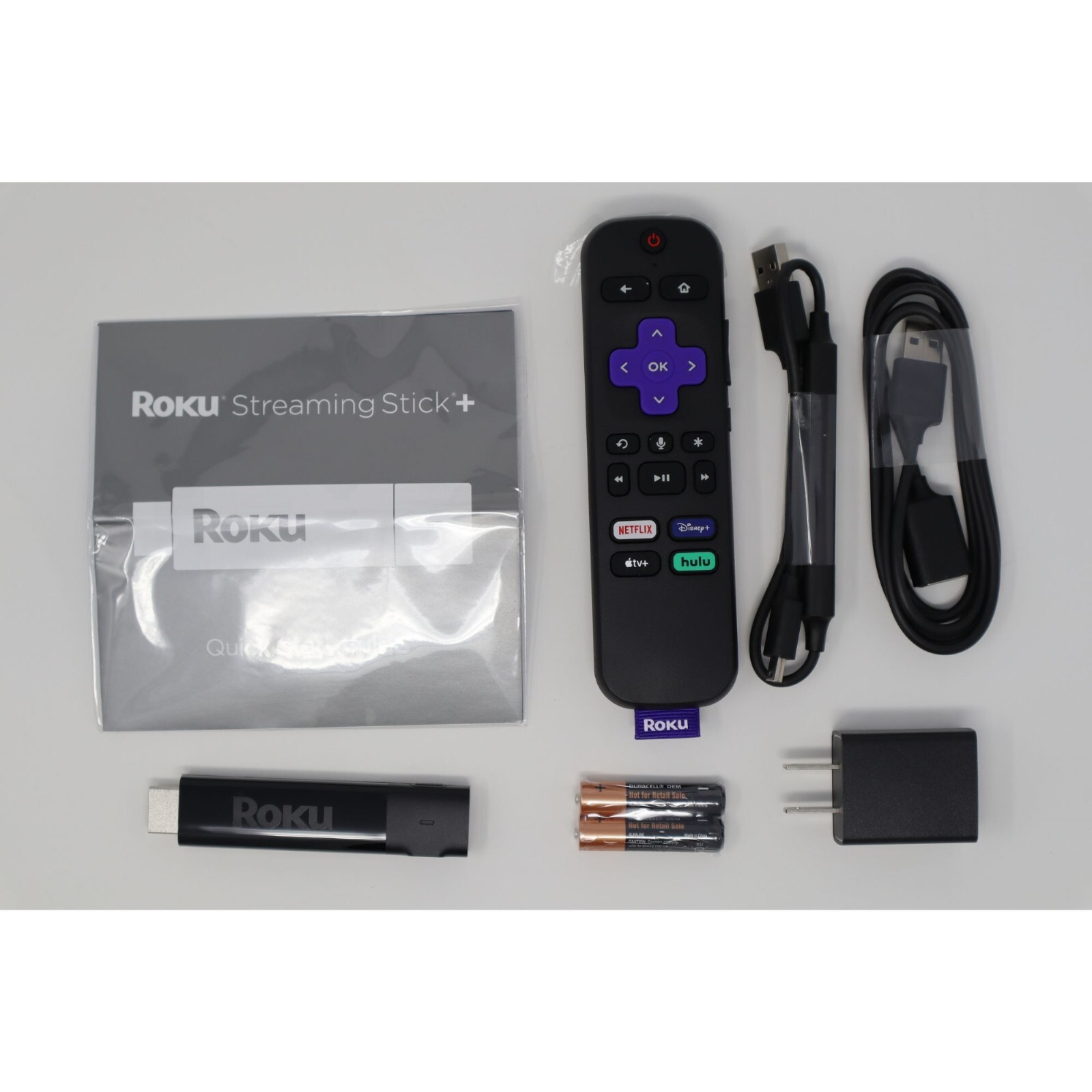 Roku Streaming Stick+ HD/4K/HDR with Voice Remote & TV Controls – 3810R