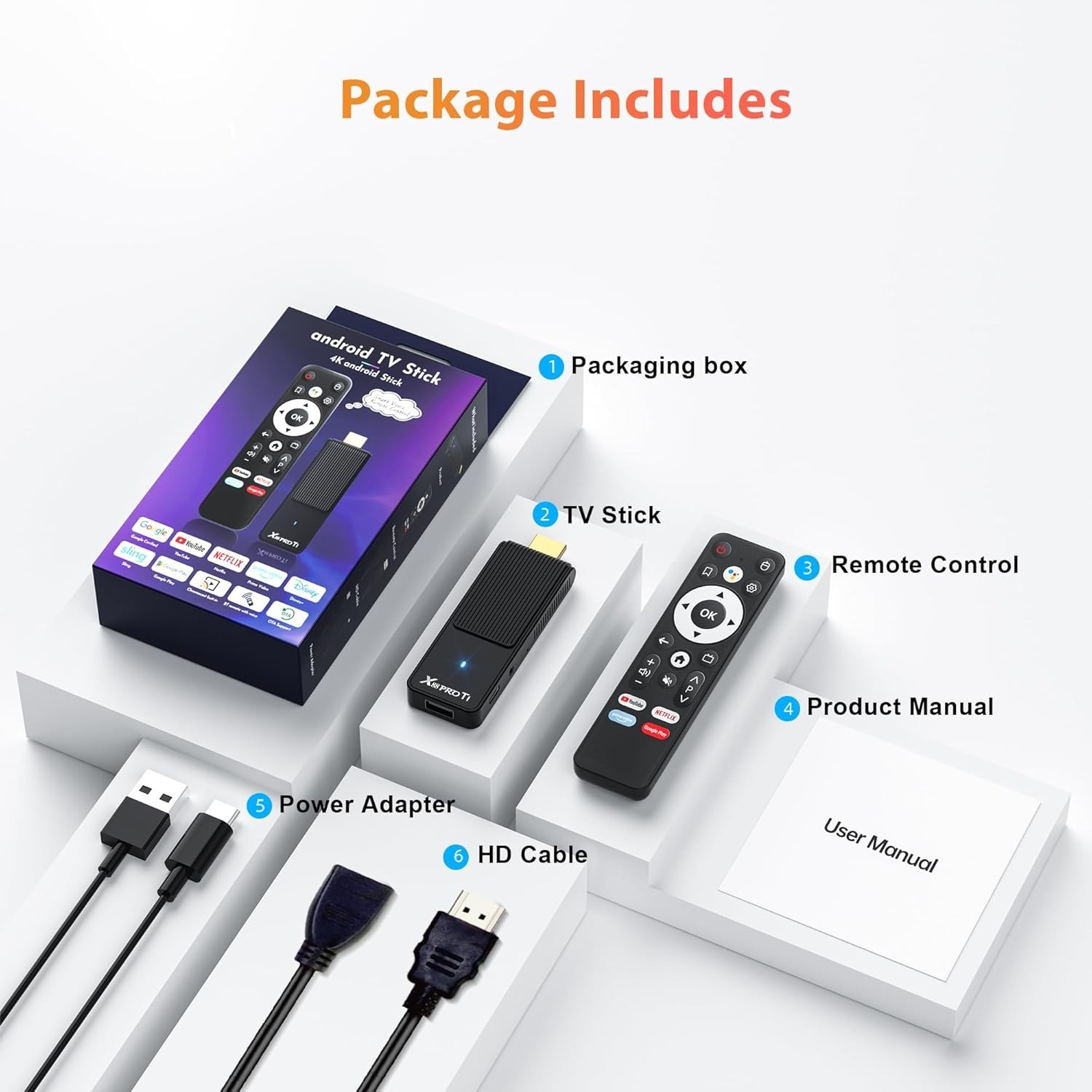 Transform Your TV with 4K Android Stick: Wi-Fi 6 & Bluetooth Voice Remote