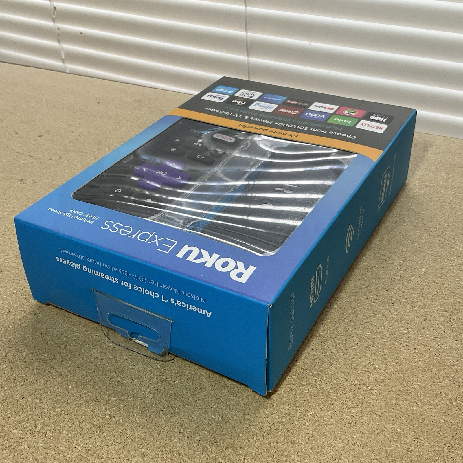 Roku Express 2017 1080p HD Streaming Player New Factory Sealed HDMI