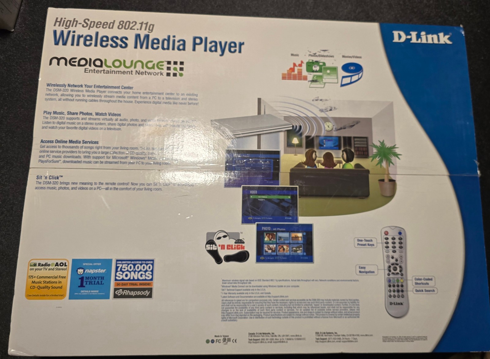 D-Link Media Lounge DSM-320 Wireless Media Player