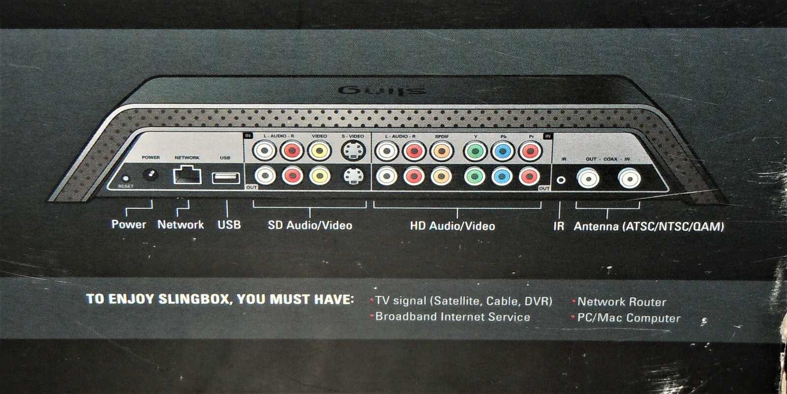 2008 Sling Media Slingbox Pro-HD Model – Digital Media Streamer Box (SB300-100)