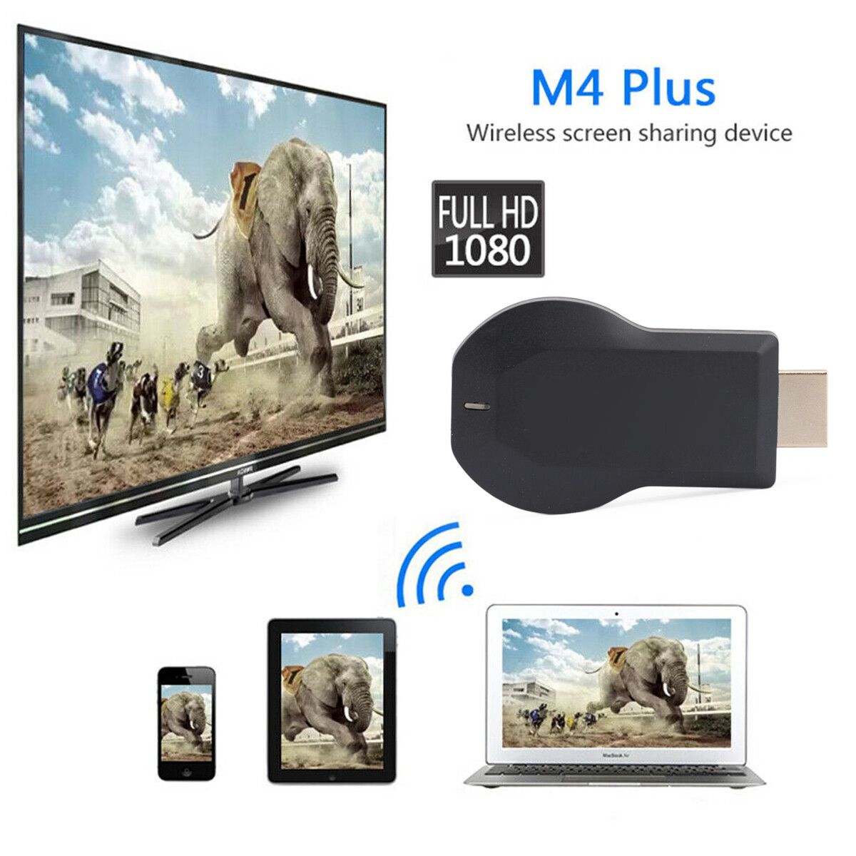 M9/M4 Plus Air Play HD TV Stick WIFI Display Receiver Dongle Streamer US