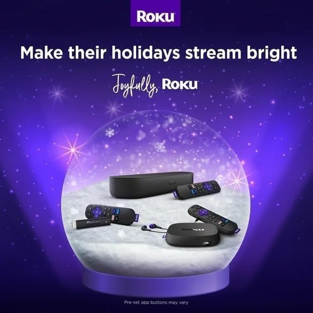 Roku Premiere 4K HDR Streaming Media Player 3920RW-SW ,Latest Version!