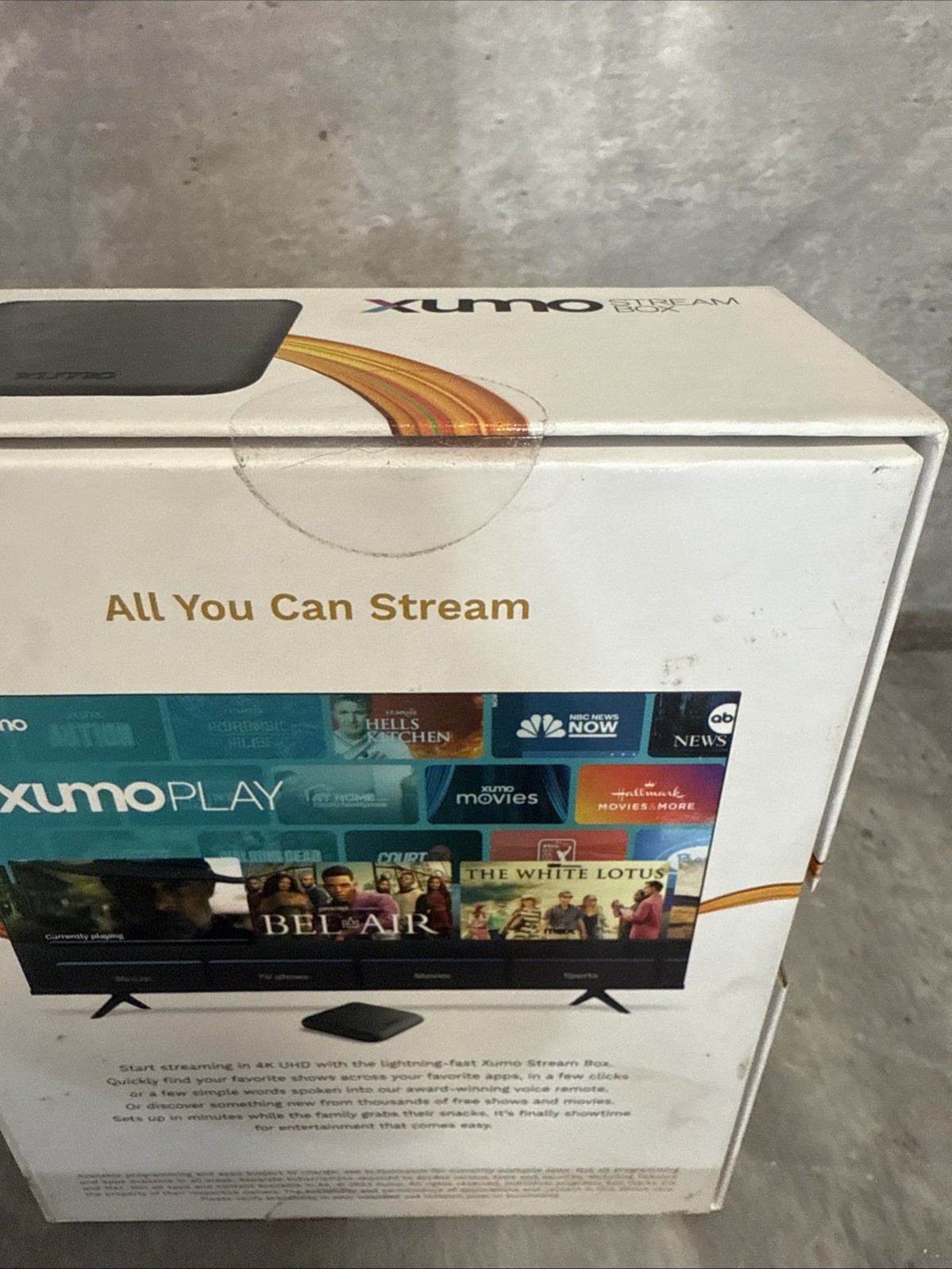 Xumo 4K UHD Stream Box Streaming Model SCXI11BEI Version 1.1 – BRAND NEW SEALED