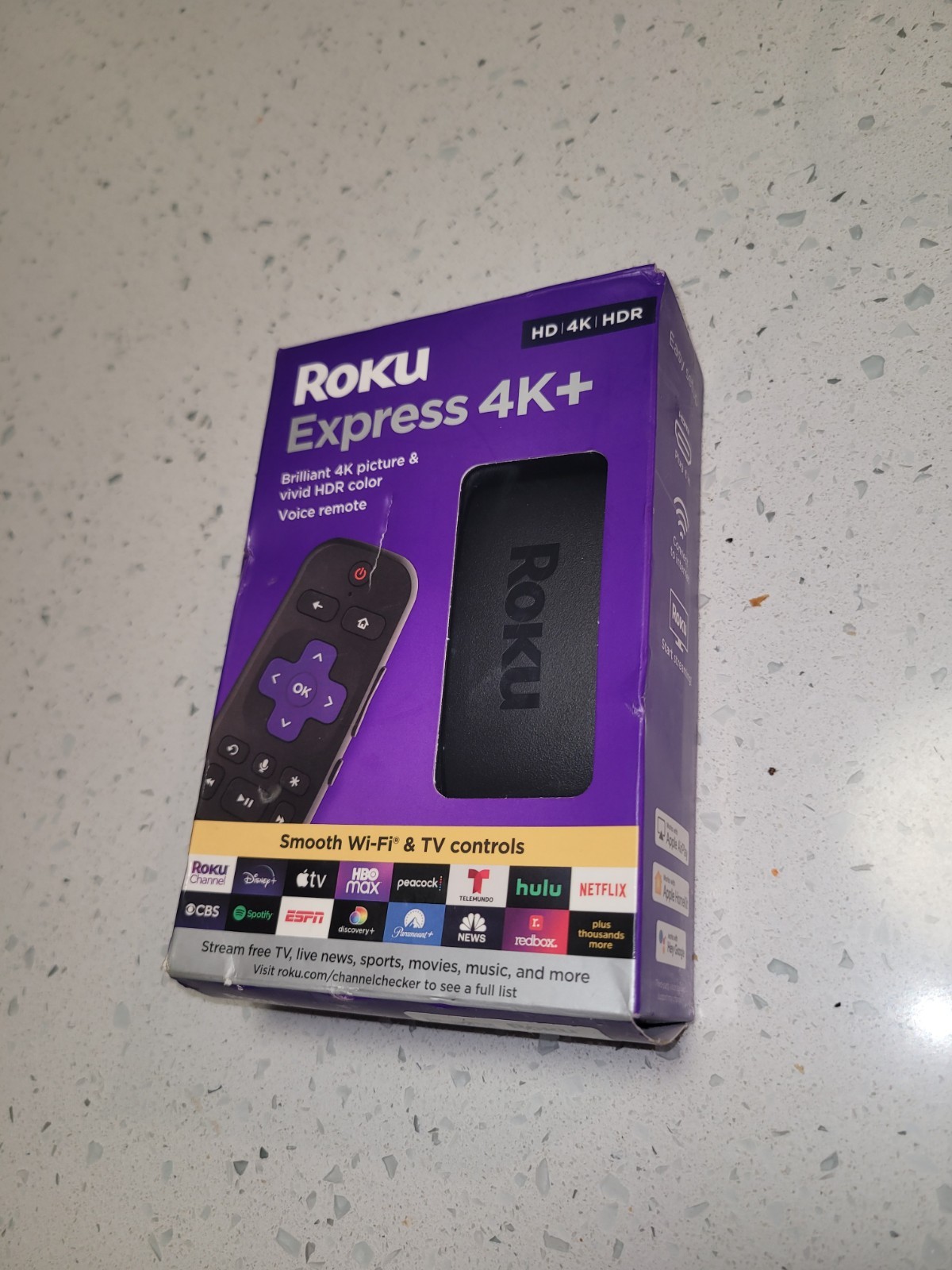 Roku Express 4K+ Streaming Player 3941R2 HD/4K/HDR Voice Remote