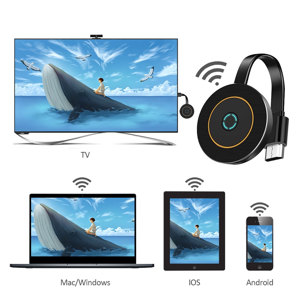 ✨G10 True 4K TV Stick TV Streamer Display HD WiFi Wireless Dongle Receiver