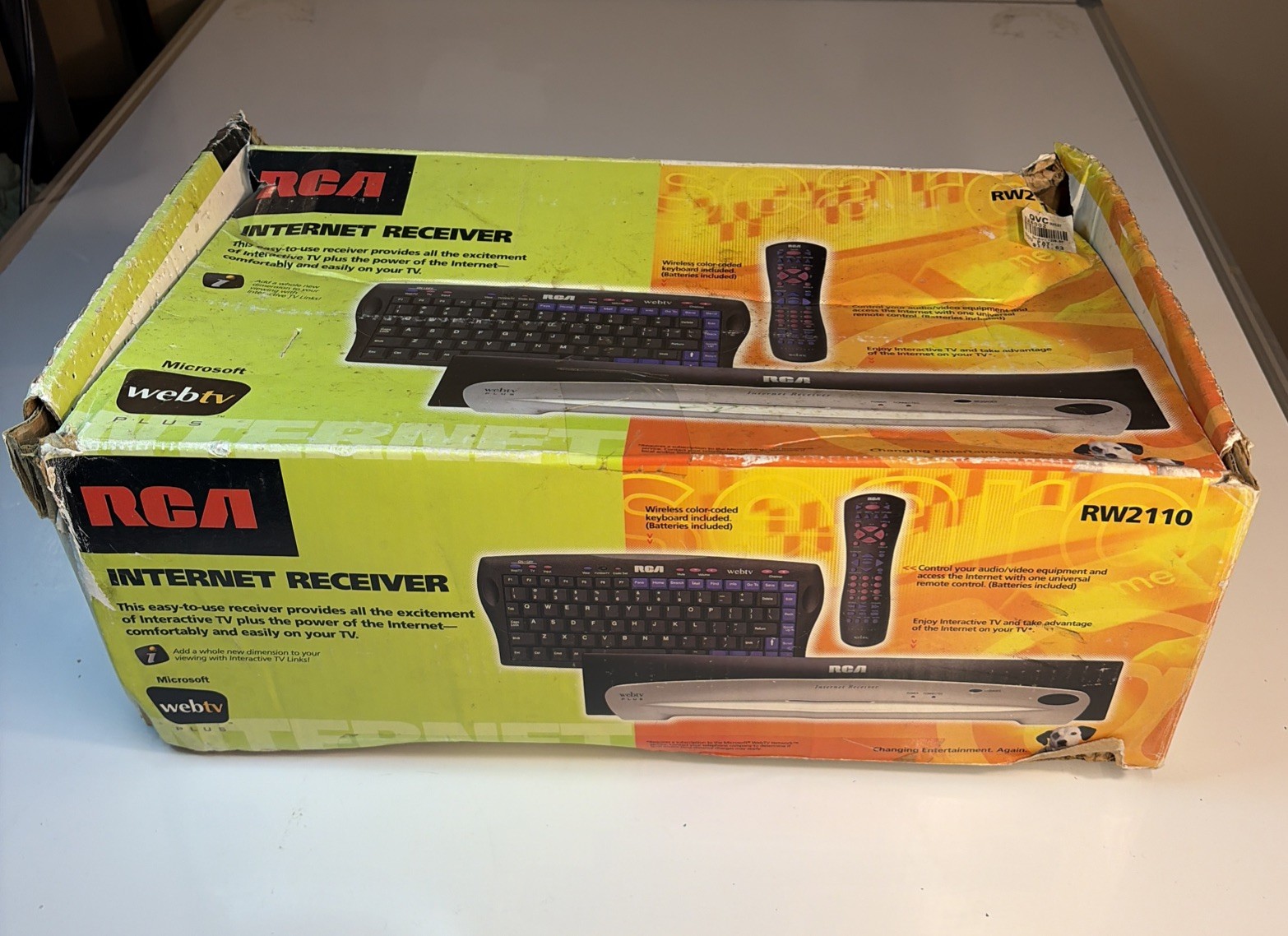RW2110 RCA Web TV Internet Receiver w/ Universal Remote & Color Coded Keyboard
