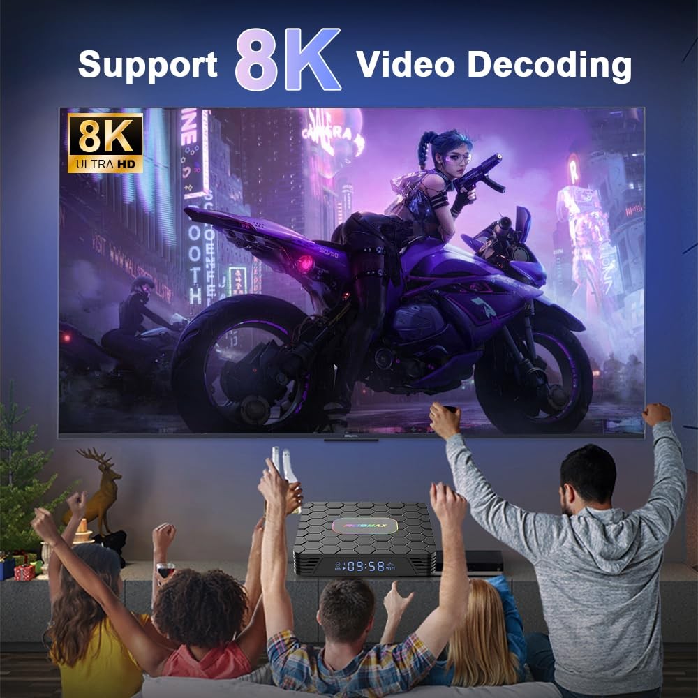 Android 14 TV Box 2026, R69 Max Android Box with 4GB RAM 32GB ROM RK3528 Quad…