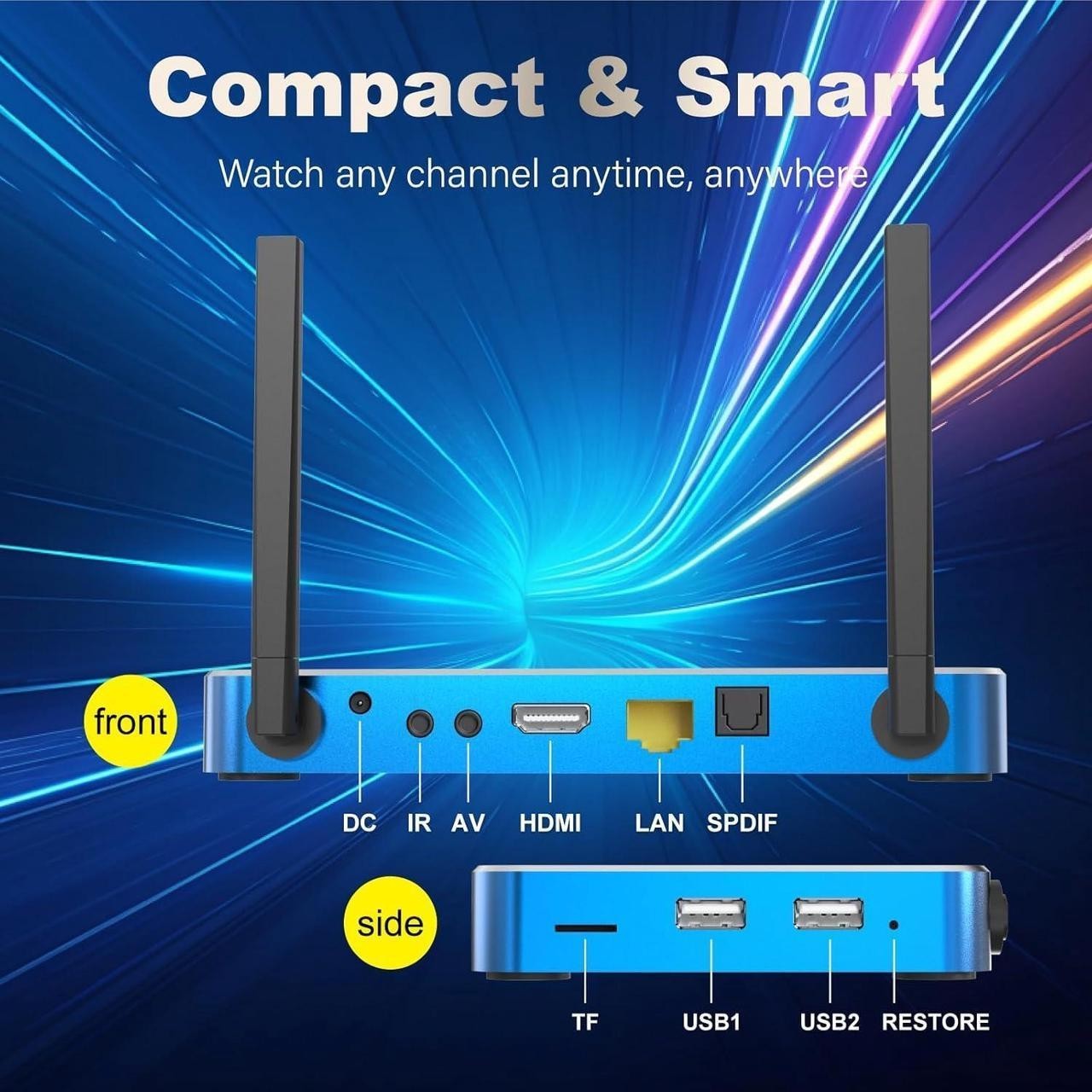 NEW 2025 Model Blue SuperBox S6 Max Keyboard remote BlueTooth-box free apps