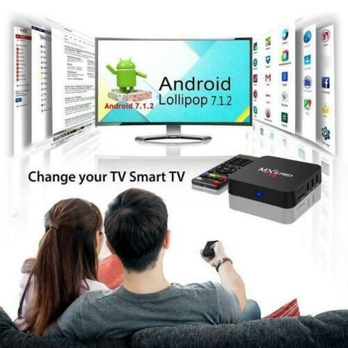 4K Ultra HD Smart TV Box with Wifi and Android 7.1 for Streaming