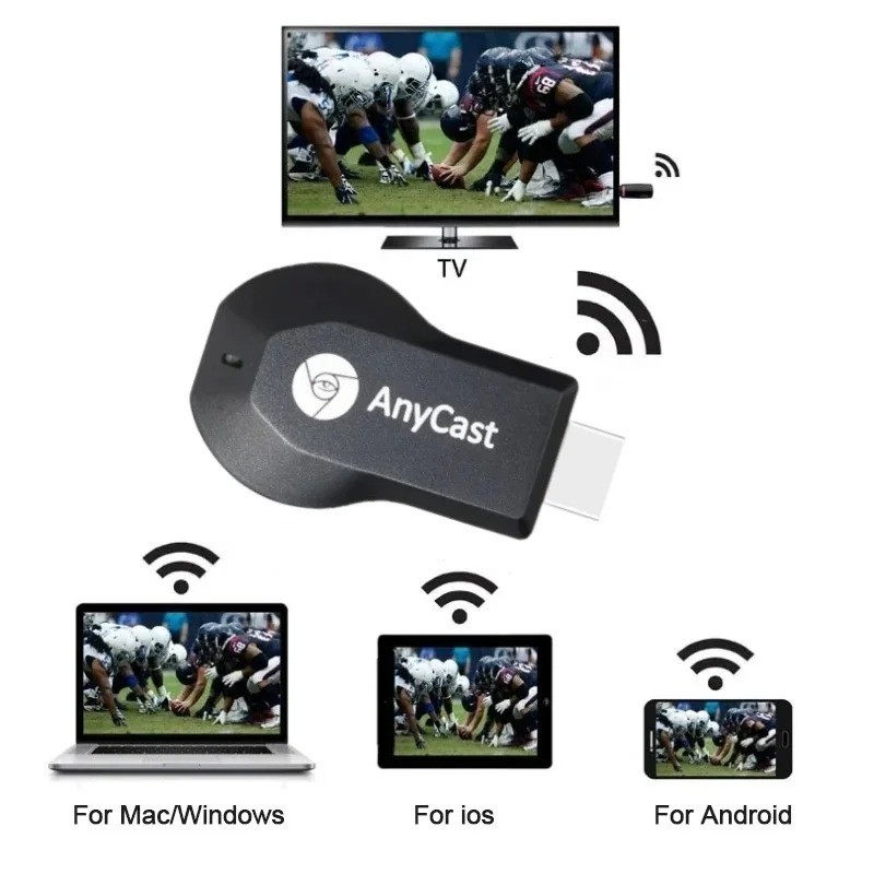 4K WiFi HDMI Anycast Miracast Airplay TV Wireless Display DLNA Dongle Adapter