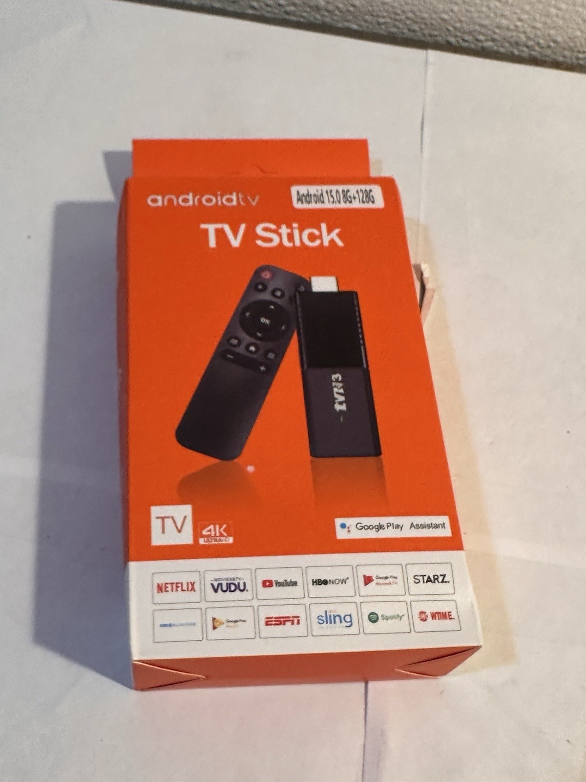 TVR3 Andriod TV Stick 8GB+128 Media Player Smart 4K TV Stick, HD2.0, Wifi
