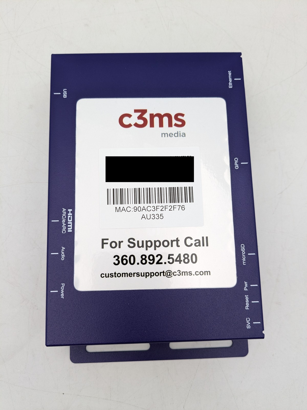 BrightSign C2MS Media AU335 ARC/eARC Digital/Analog Audio Player 12V