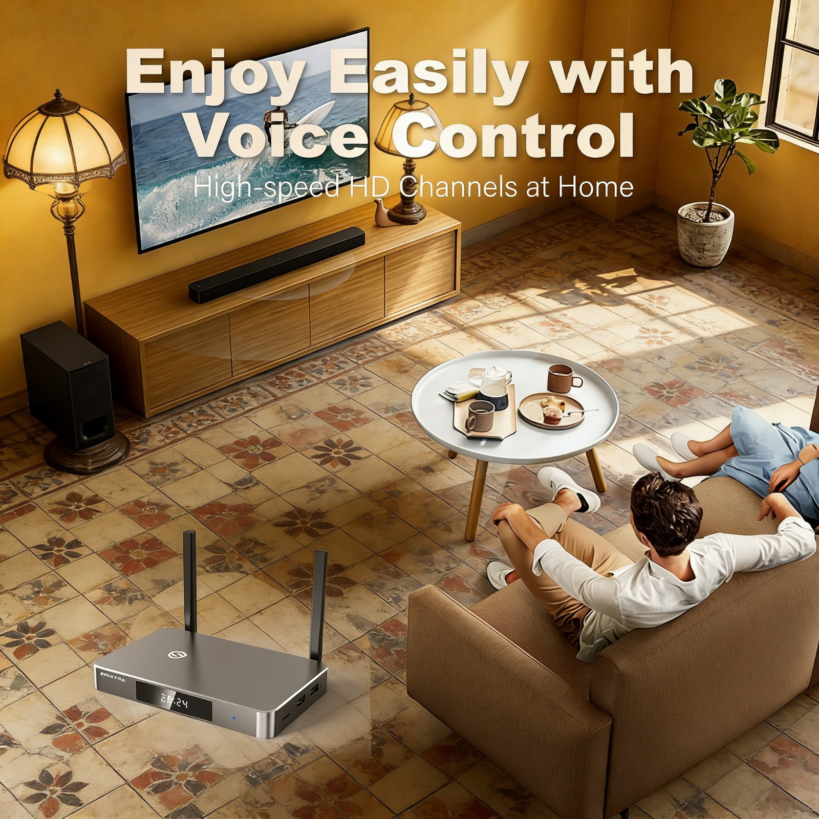 Family Friendly SuperBox S6 Ultra TV Box 128GB WiFi6 7-Day Playback Parental