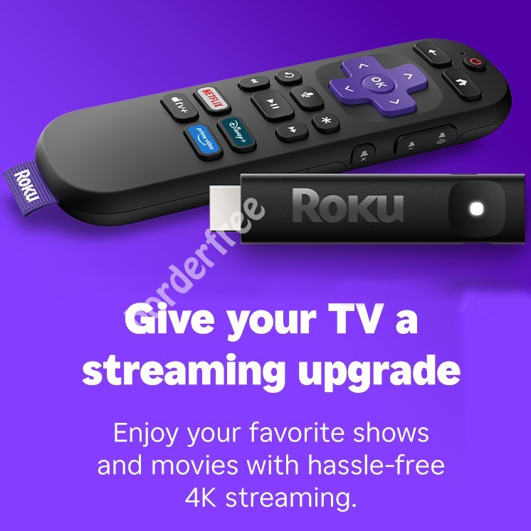 Roku Streaming Stick Plus 4K & HDR Roku Streaming Device for TV w/ Voice Remote