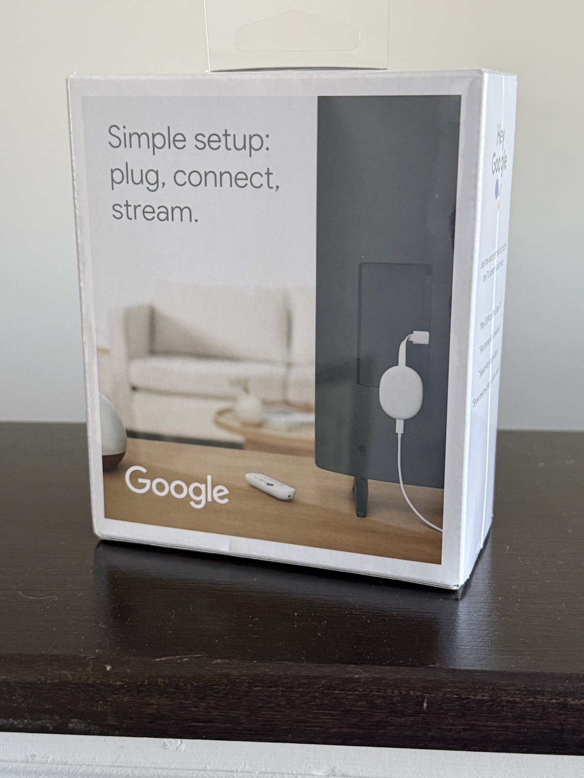 Google Chromecast with Google TV 4K UHD Media Streamer – Snow
