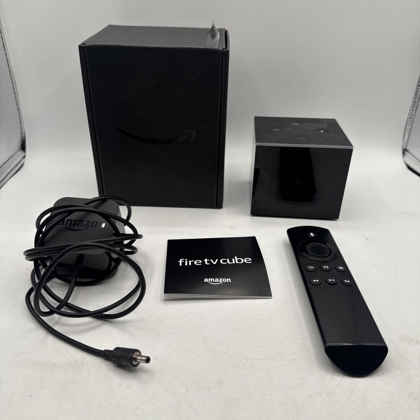 Amazon Fire TV Cube EX69VW 1st Gen 4K Streaming Player w/ Remote Tested