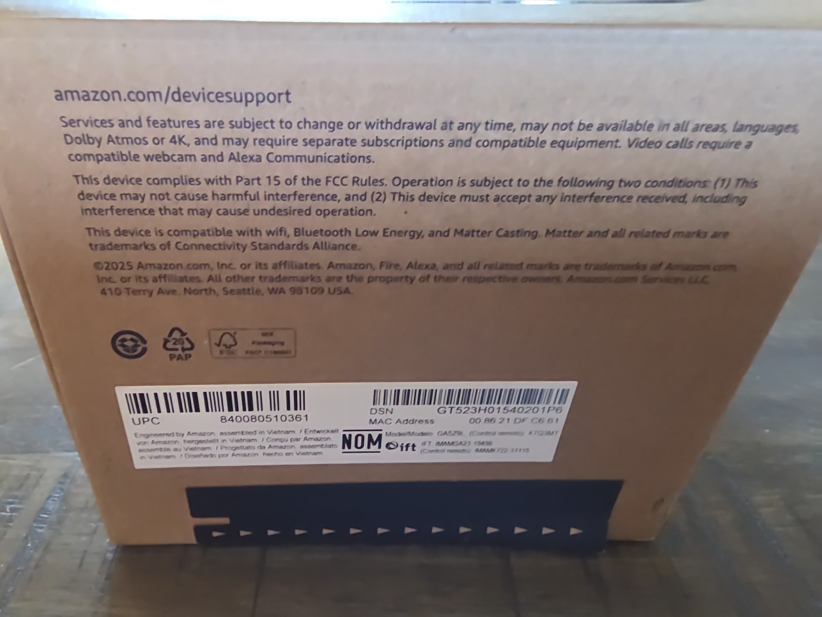 2026 Amazon Fire TV Cube 3rd Gen 4K WiFi 6E Alexa Hands-Free Voice Control