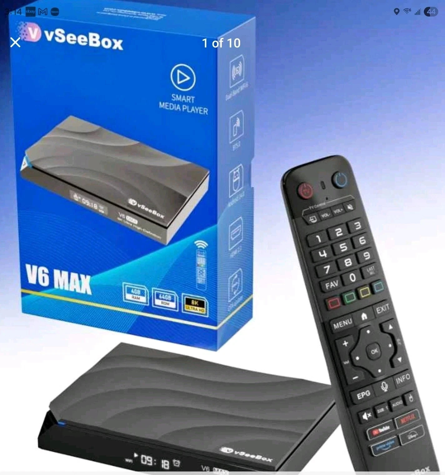 VSEE BOX V6 MAX Android 14 TV Box | 8K HDR | 4GB+64GB | WiFi 6 | First Release