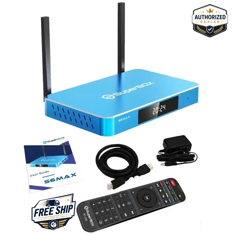 Superbox S6 Max Streaming Media Player 6K HD Authorized Reseller Ship Same Day