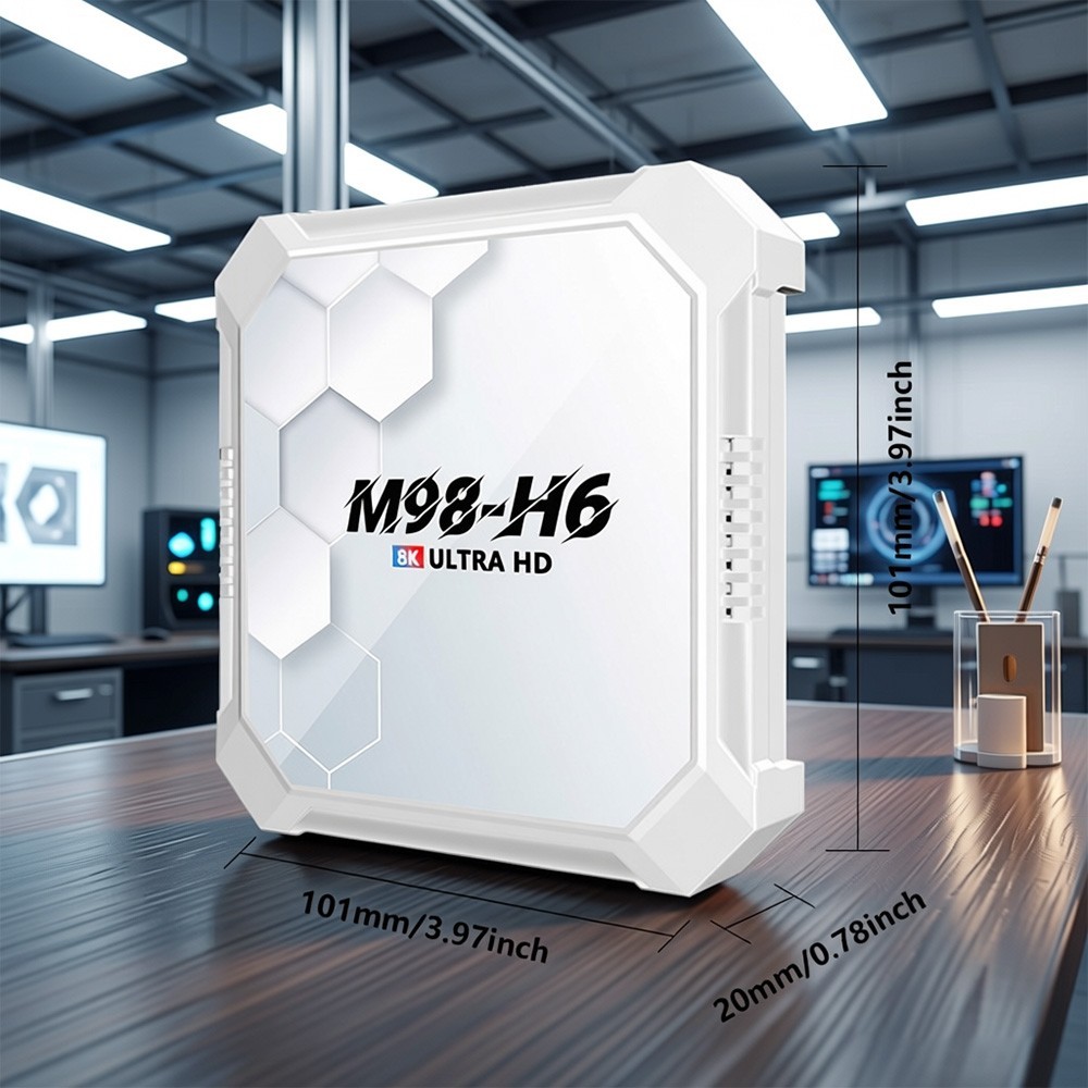M98-H6 4K Ultra HD Android 14 TV Stick WiFi Bluetooth 5.4 HDMI Streaming Device