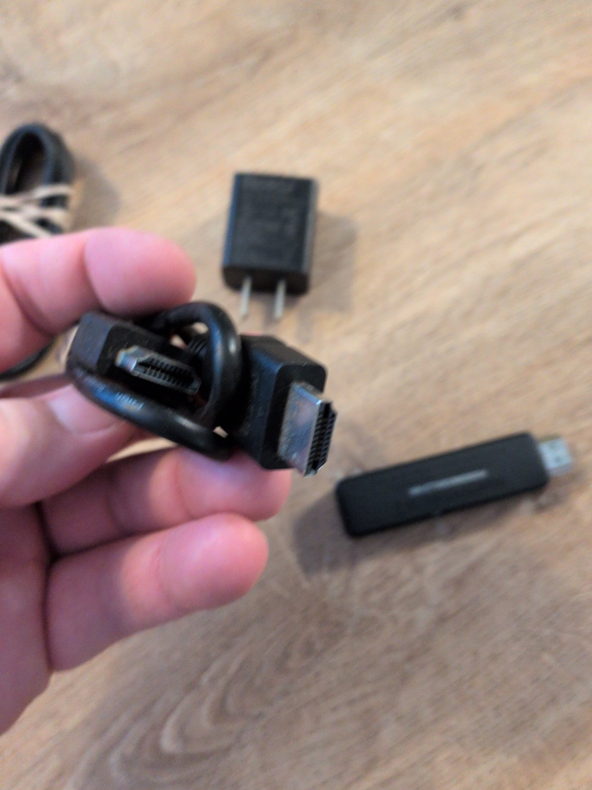Roku Streaming Stick 3800X With Cords and Power Supply