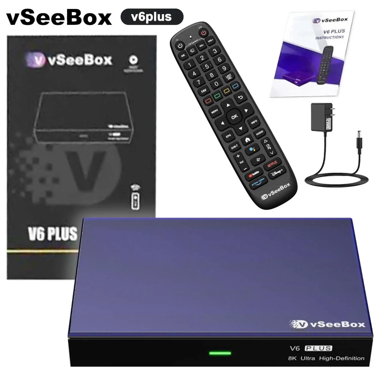 vseeBox V6 Plus Android TV Box Authorized Dealer Free backlit keyboard FAST SHIP