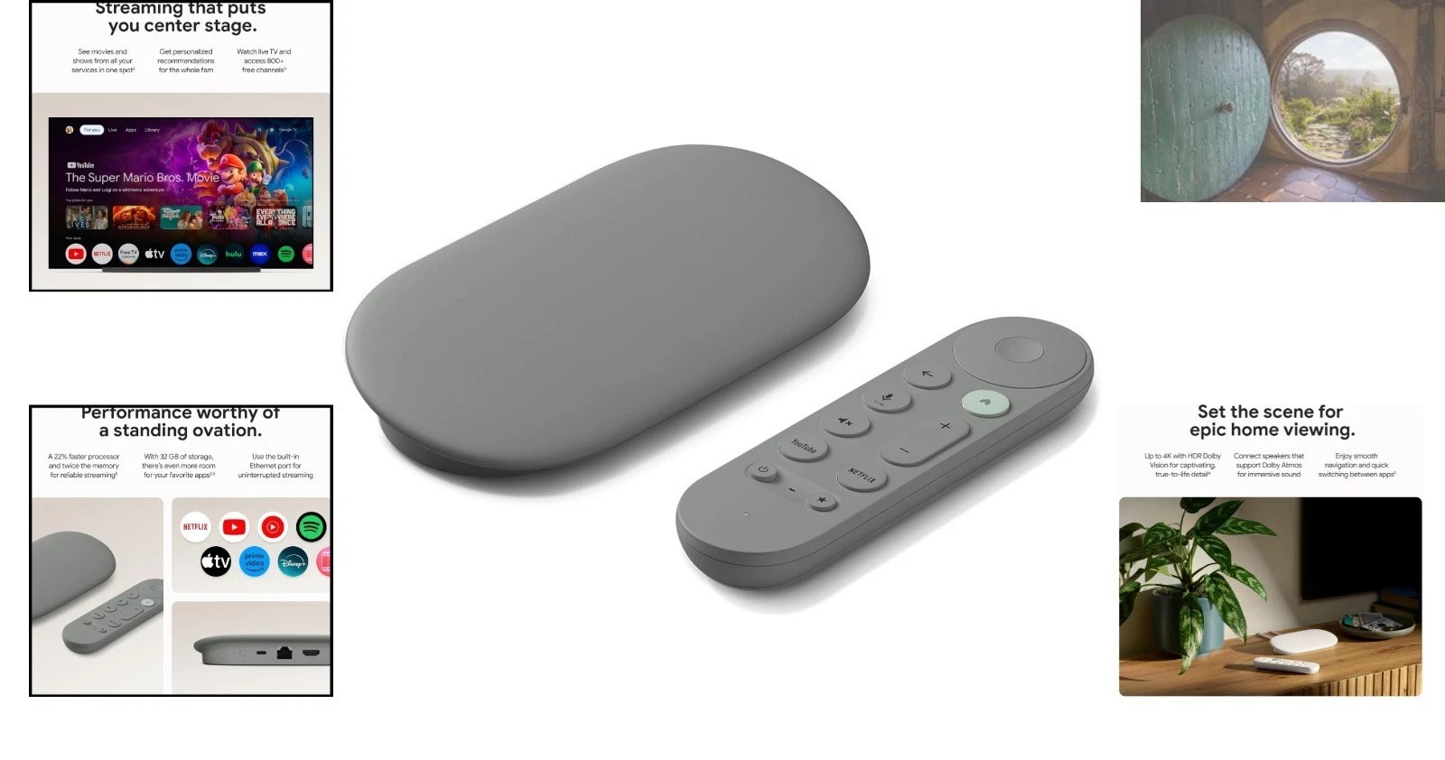 Fast 4K Streamer with 32 GB Storage & Smart Home Control – Voice Remote Included