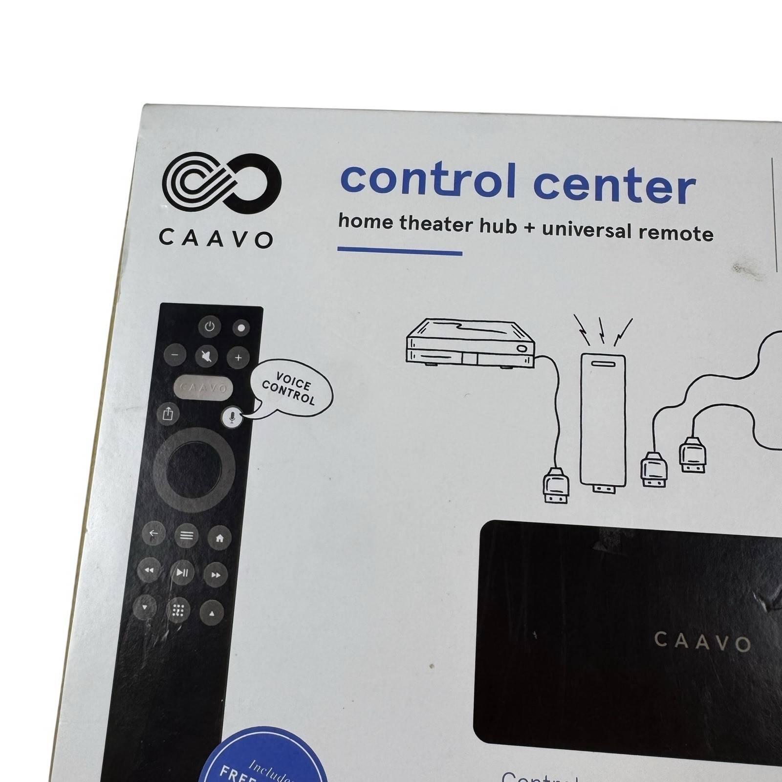 Caavo Control Center Entertainment Hub & Universal Remote Voice Control HDRX4BL