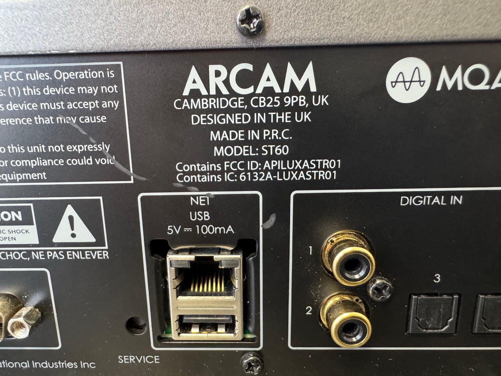 Arcam ST60 Network Audio Streamer DAC Ethernet Works | Wi-Fi Issue | No Remote