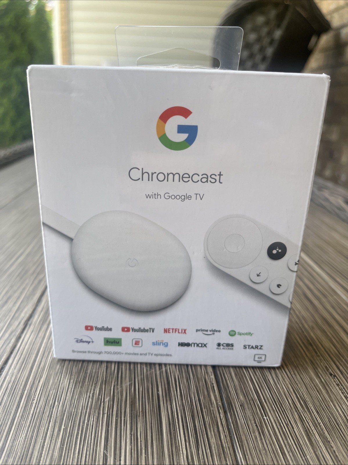 Google Chromecast with Google TV 4K Media Player GA01919-US Factory Sealed.