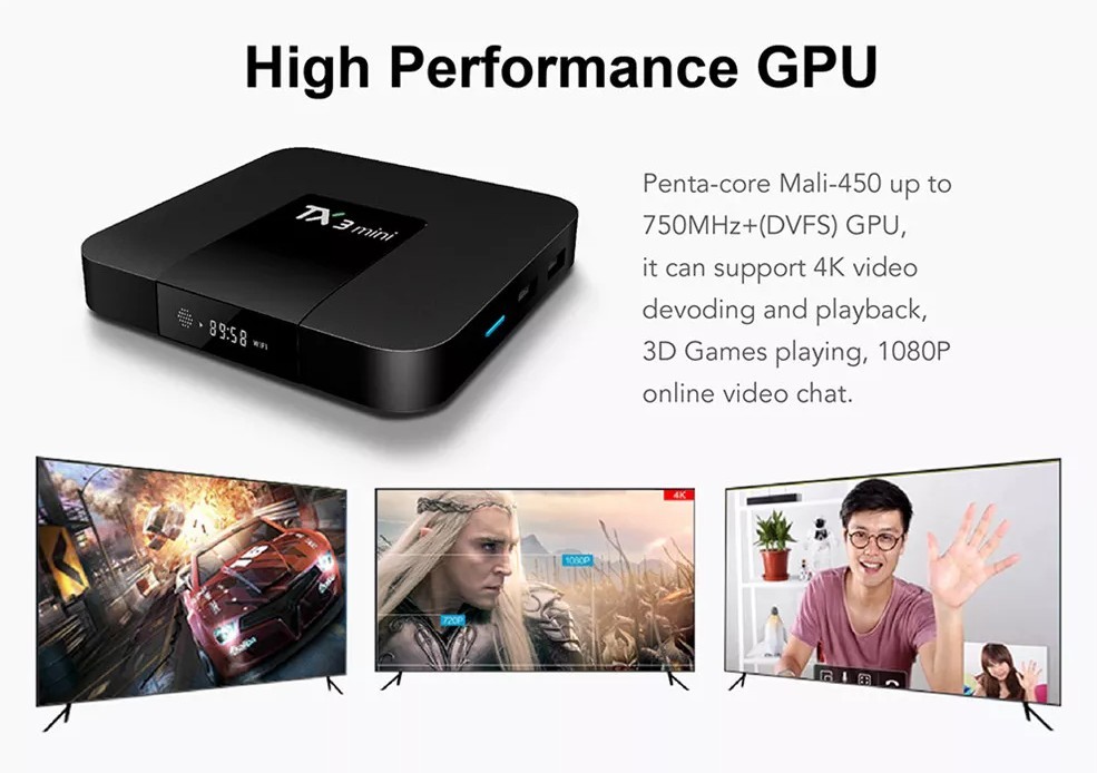 TX3 Mini 2GB 16GB Android 10.0 Quad Core TV Box HD Dual WIFI Media Player